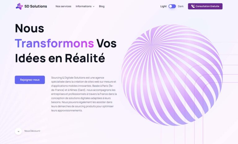 SD Solutions - Création site Web & SEO