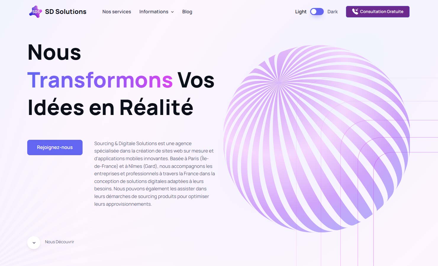 SD Solutions - Création site Web & SEO