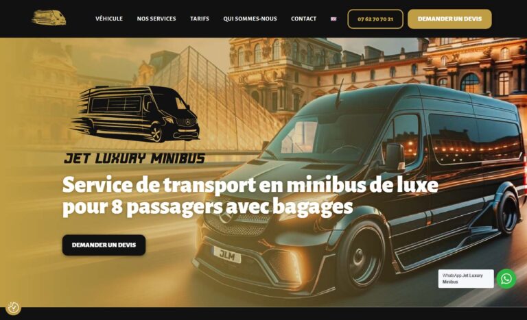 JETLUXURYMINIBUS MINIBUS VIP JUSQU A 8 PASSAGERS AVEC BAGAGES