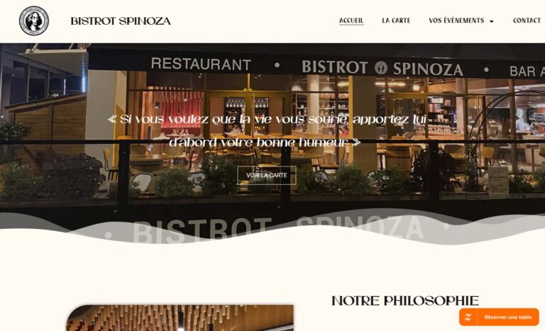 Bistrot restaurant quartier Bacalan à Bordeaux - Bistrot Spinoza