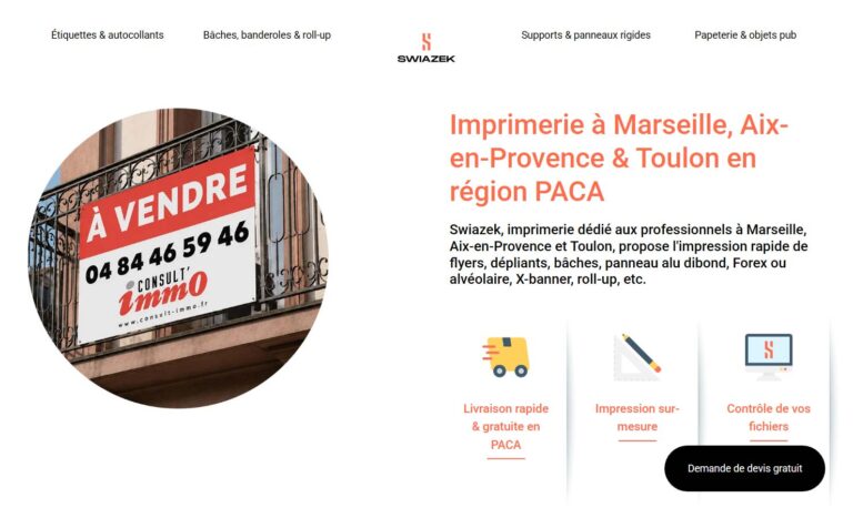Imprimerie Swiazek en région PACA